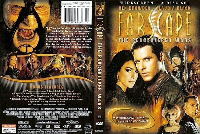 dvd cover Farscape The Peacekeeper Wars