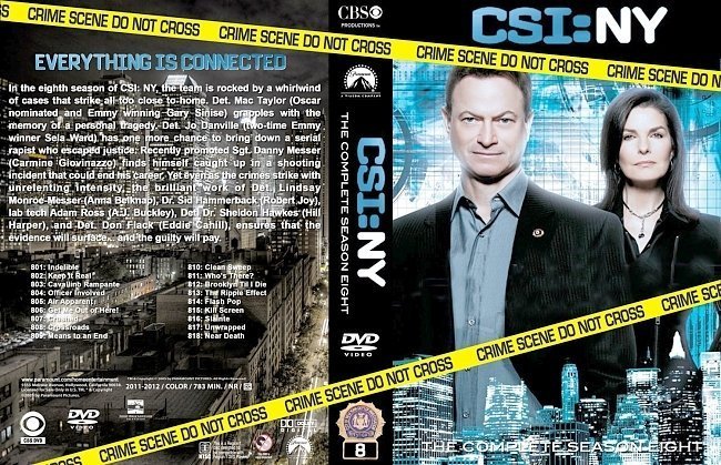 dvd cover CSI: NY Season 8