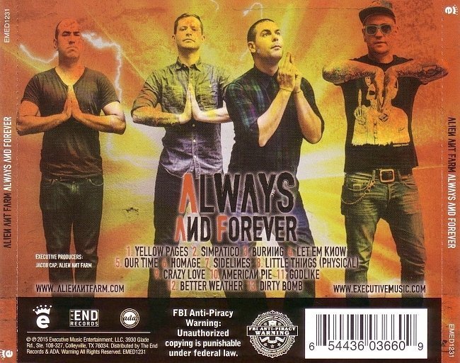 dvd cover Alien Ant Farm - Always And Forever