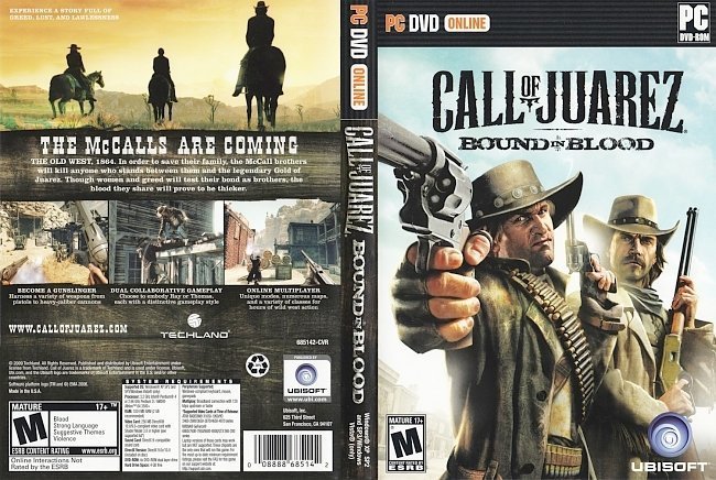 dvd cover Call Of Juarez bound In Blood NTSC f