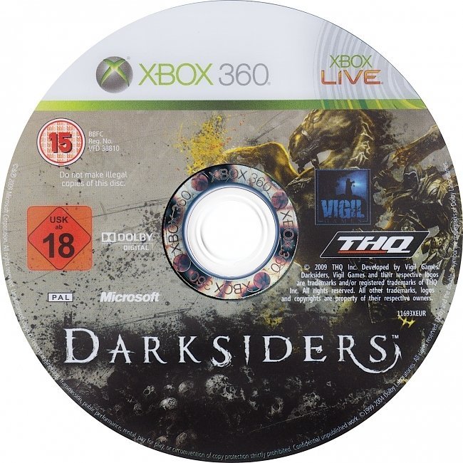 dvd cover Darksiders (2009) PAL