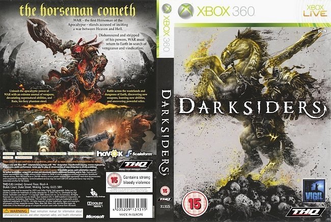 dvd cover Darksiders (2009) PAL