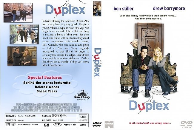 dvd cover Duplex (2003) R1