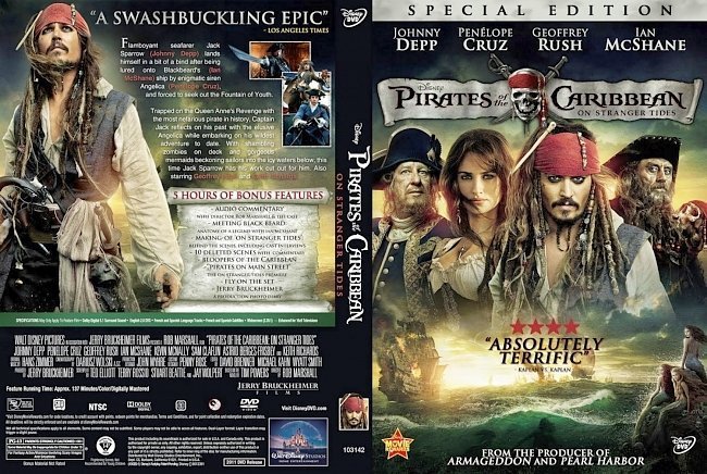 dvd cover Pirates Of The Caribbean On Stranger Tides