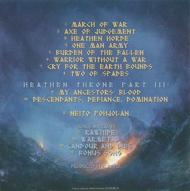 dvd cover Ensiferum - One Man Army (Russia)