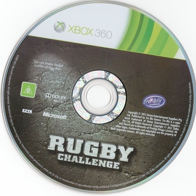 dvd cover Wallabies Rugby Challenge (2011) PAL