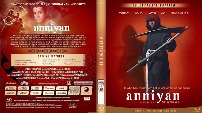 dvd cover Anniyan