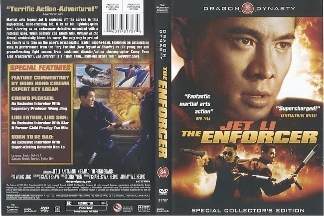 dvd cover The Enforcer (1995) WS CE R1