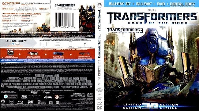 dvd cover Transformers Dark Of The Moon 3D Transformers 3