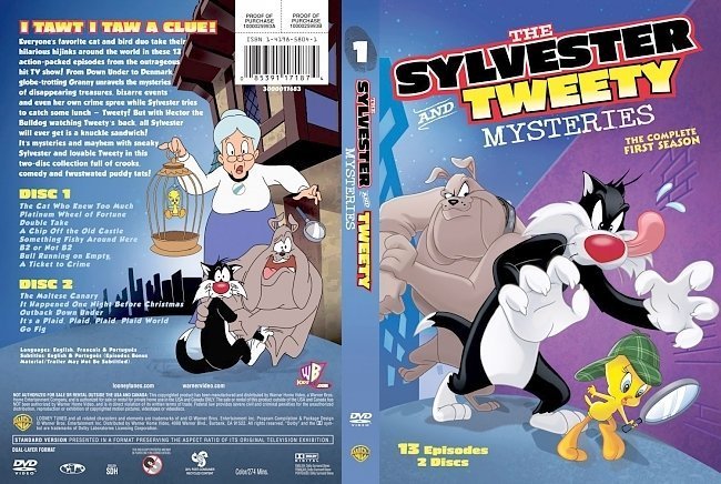 dvd cover The Sylvester and Tweety Mysteries Season 1