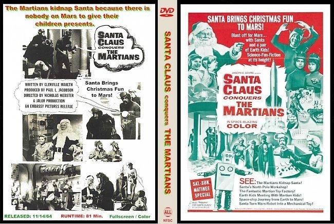 dvd cover Santa Clause Conquers The Martians