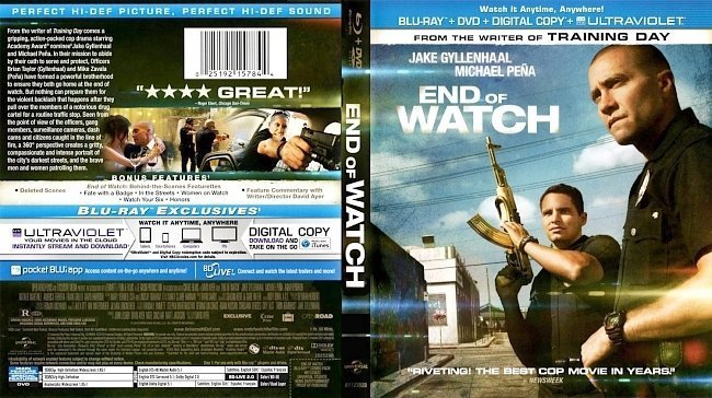 dvd cover End Of Watch