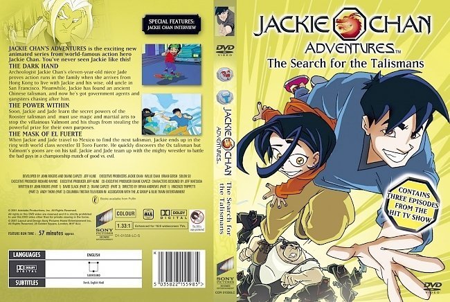 dvd cover Jackie Chan Adventures