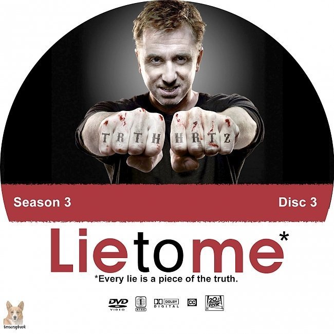 dvd cover Lie To Me: Season 3 (2010) R1 CUSTOM