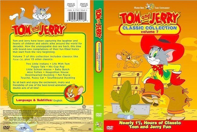 dvd cover Tom And Jerry Classic Collection Volume 07