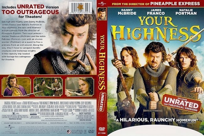 dvd cover Your Highness (2011) WS R1 & R4