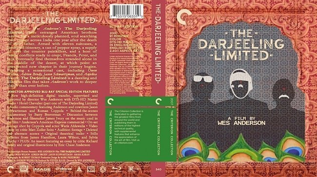 dvd cover Darjeeling Limited