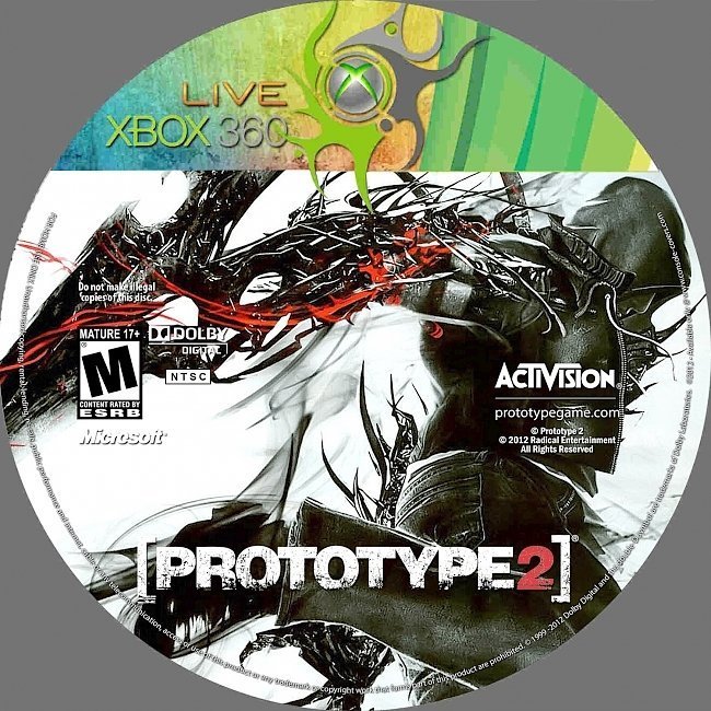 dvd cover Prototype 2 NTSC CUSTOM