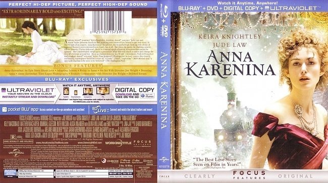 dvd cover Anna Karenina