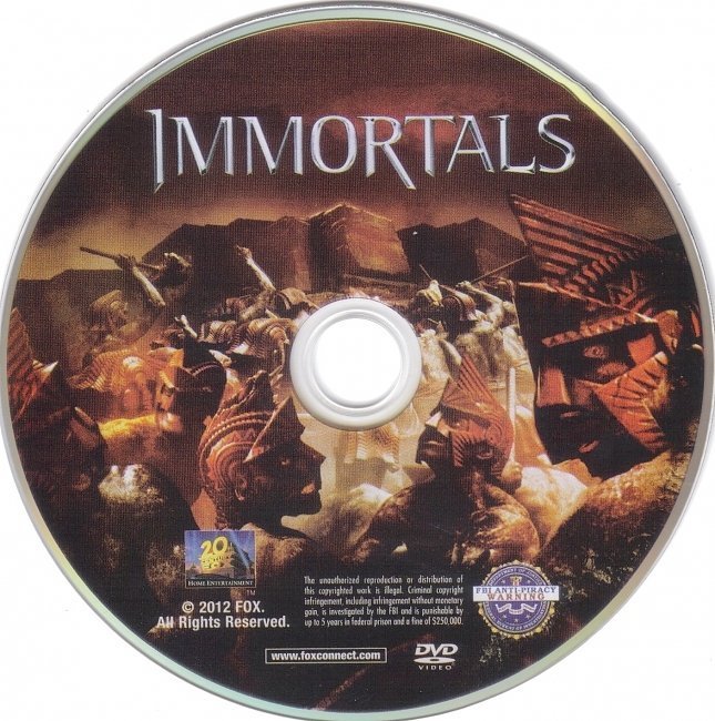 dvd cover Immortals R1