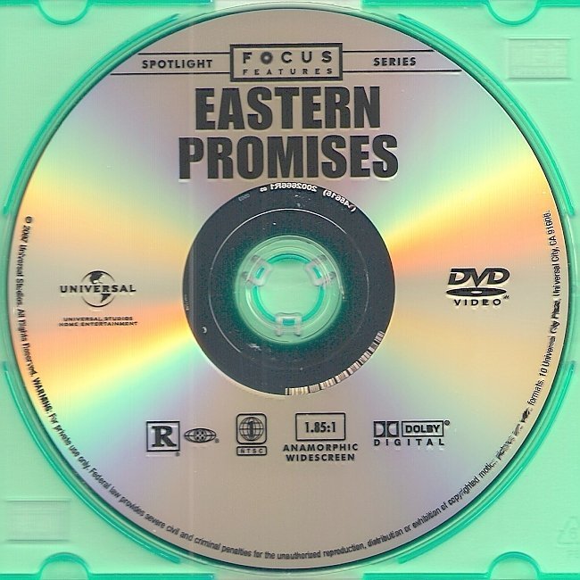 dvd cover Eastern Promises (2007) WS R1