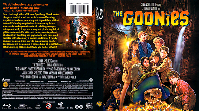 dvd cover The Goonies