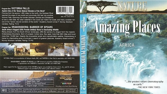 dvd cover Amazing Places Africa
