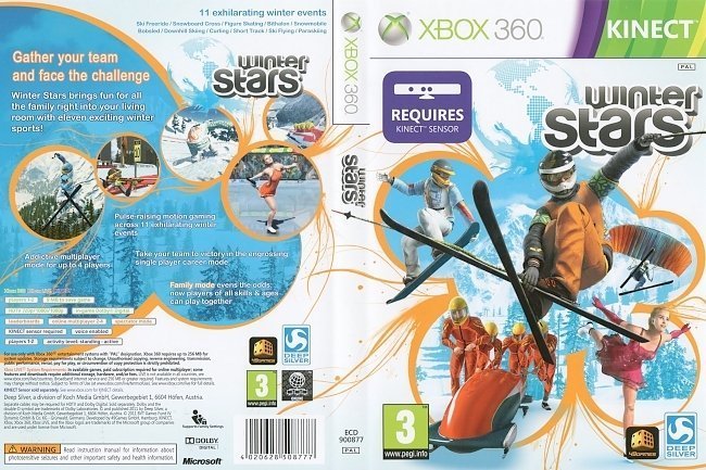 dvd cover Kinect Winter Stars (2011) PAL