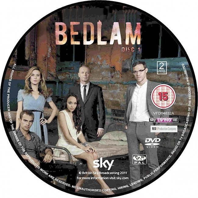 dvd cover Bedlam: Series 1 (2011) R2 CUSTOM
