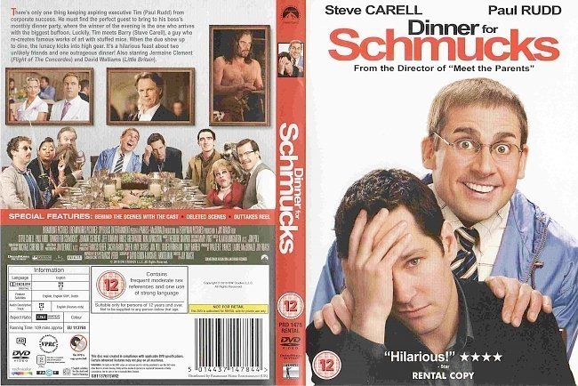 dvd cover Dinner For Schmucks (2010) R2