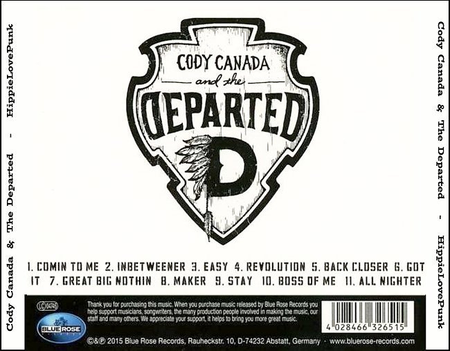 dvd cover Cody Canada & The Departed - HippieLovePunk