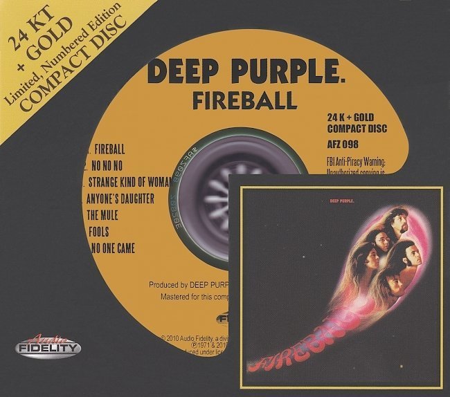 dvd cover Deep Purple - Fireball (2010)