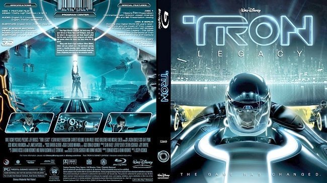 dvd cover Tron Legacy