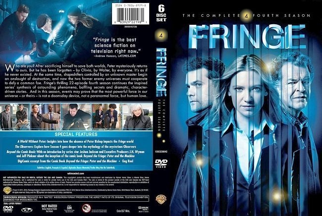 dvd cover Fringe Season 4