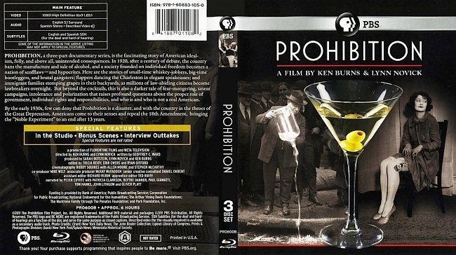 dvd cover Prohibition