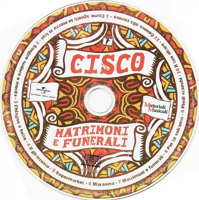 dvd cover Cisco - Matrimoni E Funerali