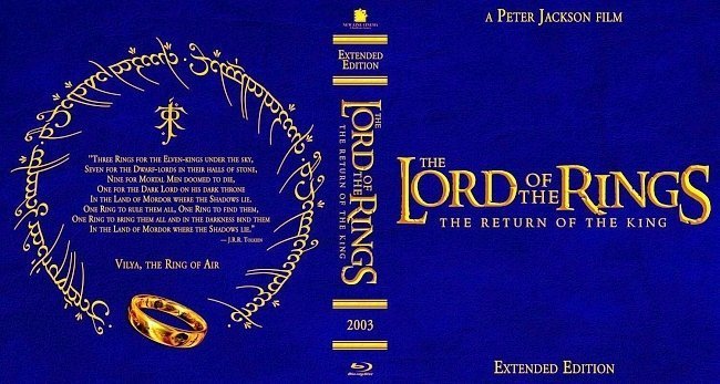 dvd cover The Lord Of The Rings The Return Of The King