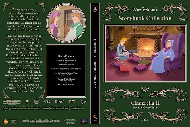 dvd cover Cinderella II Dreams Come True