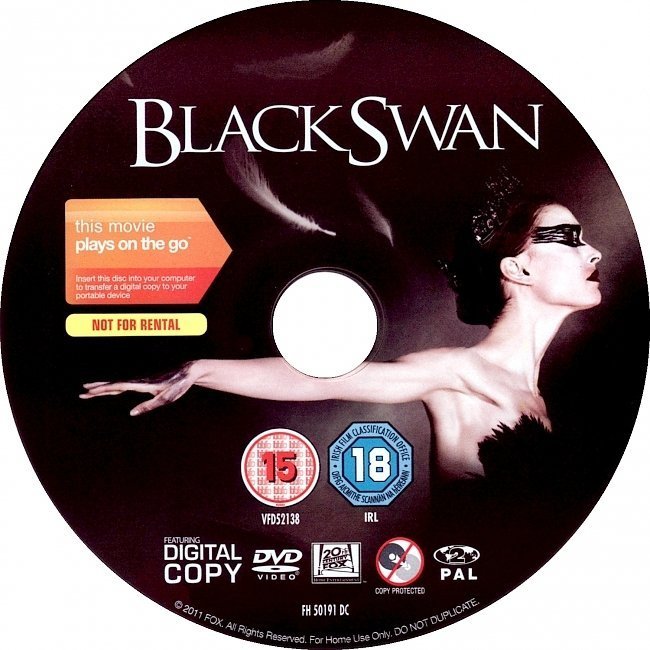 dvd cover Black Swan (2010) R2