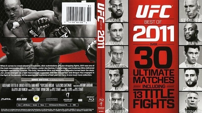 dvd cover UFC Best Of 2011