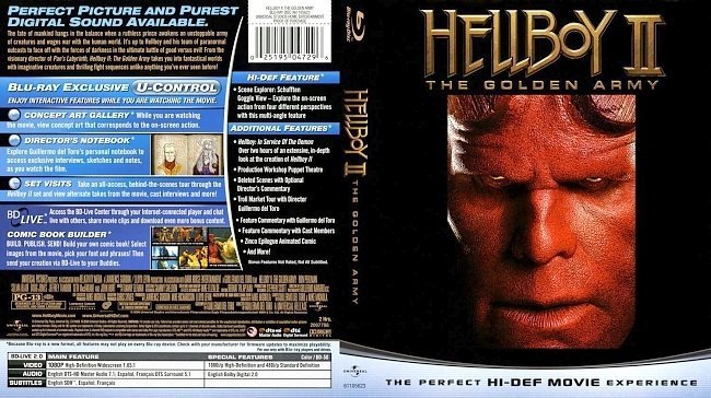 dvd cover Hellboy 2 bd