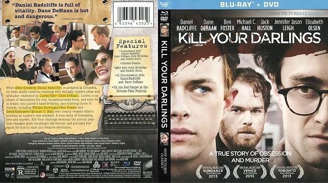 dvd cover Kill Your Darlings R1 Blu-Ray