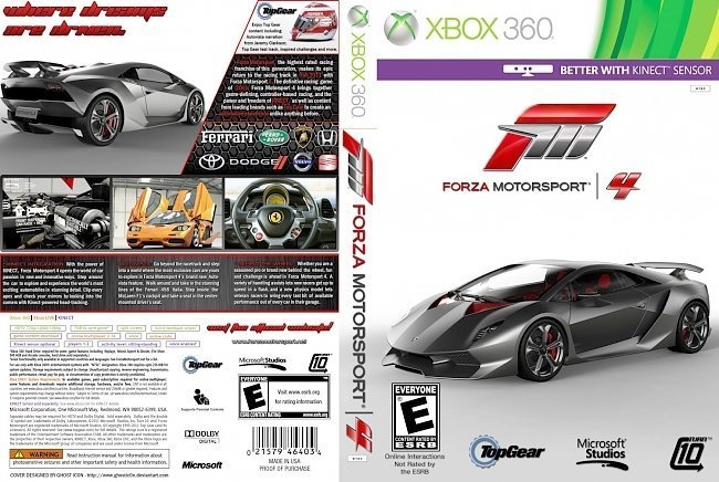 dvd cover Forza Motorsport 4