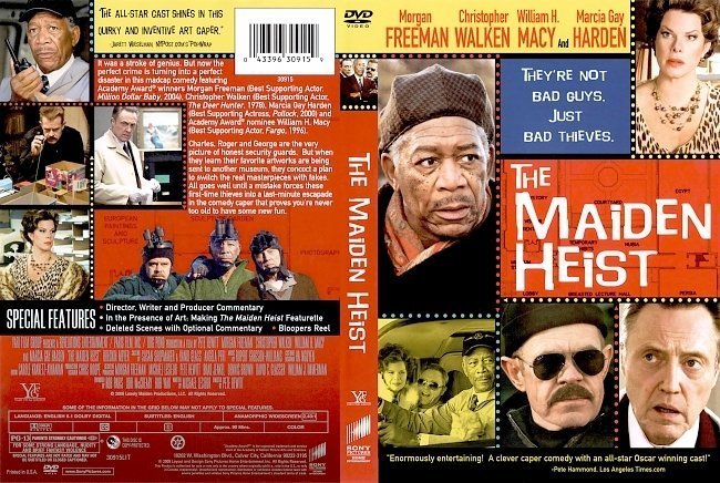 dvd cover The Maiden Heist (2009) R0 CUSTOM