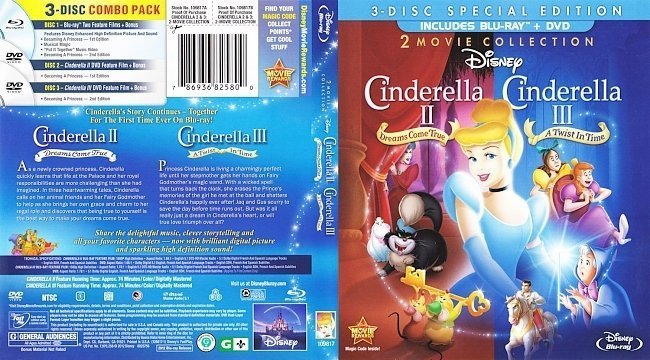 dvd cover Cinderella II & III