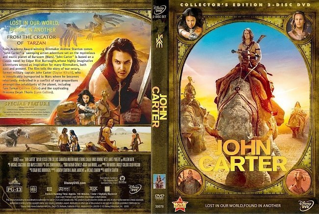 dvd cover John Carter R0
