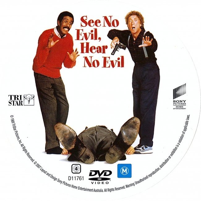 dvd cover See No Evil, Hear No Evil (1989) WS R4