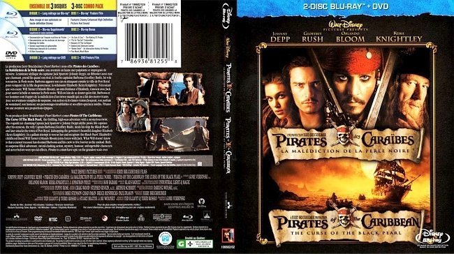 dvd cover Pirates Of The Caribbean The Curse of the Black Pearl