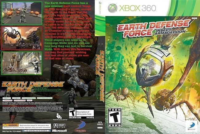 dvd cover Earth Defense Force Insect Armageddon NTSC f