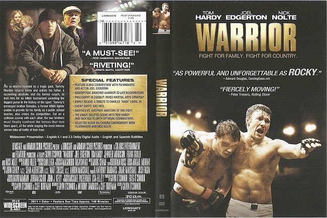 dvd cover Warrior (2011) WS R1